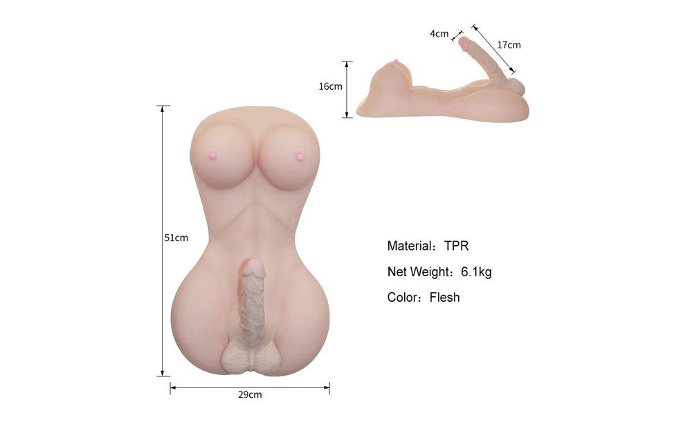 She-Male Body Masturbator - Levensecht & Intens Genot