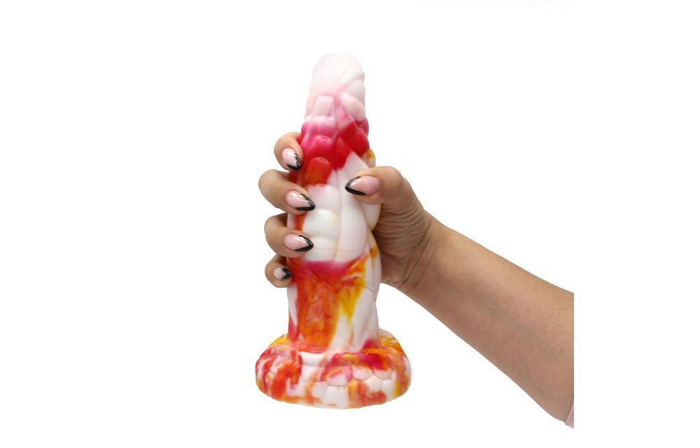 Dildo Dik 18 cm 20,5x6,5 cm Siliconen Tie Dye BEAST