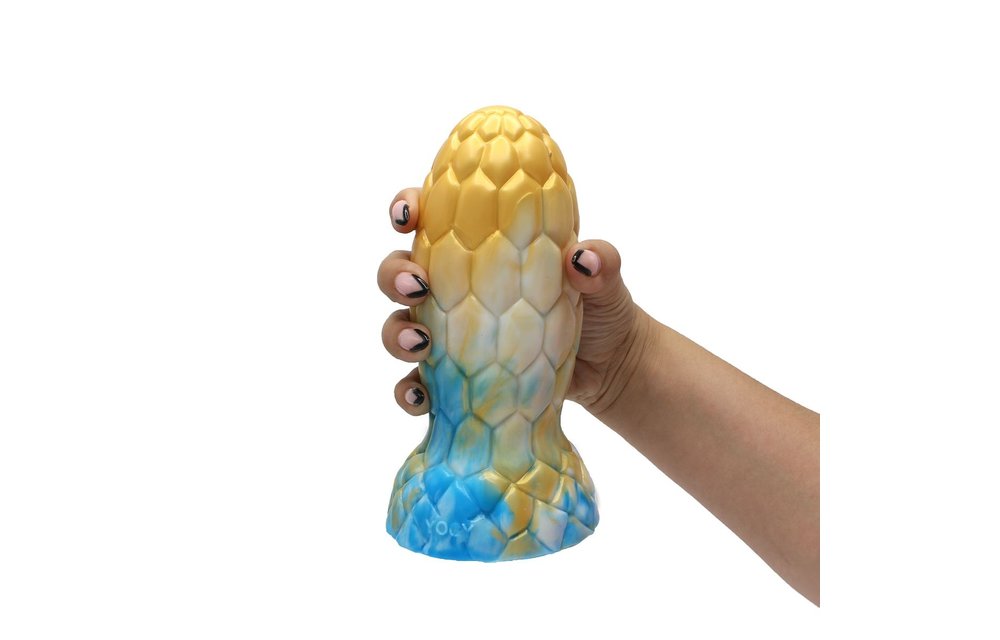 Dildo Alien Egg 17,5 cm - Silicone, Tie Dye, Anale & Vaginale Plug