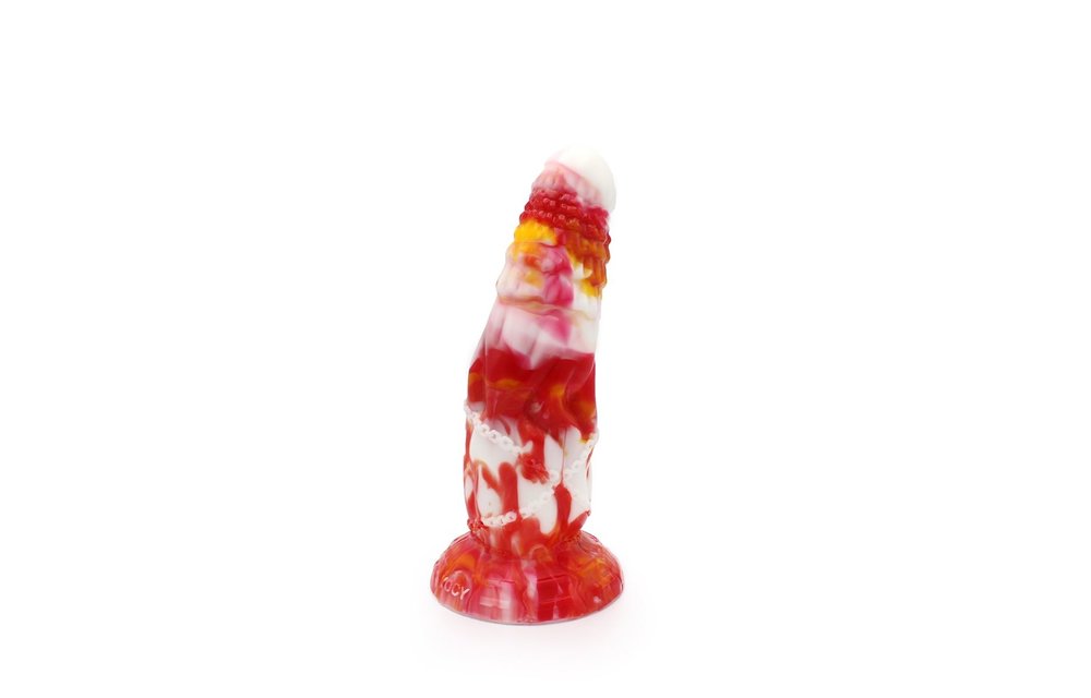Chain Dildo 21 cm – Beastly Silicone Tie Dye Design
