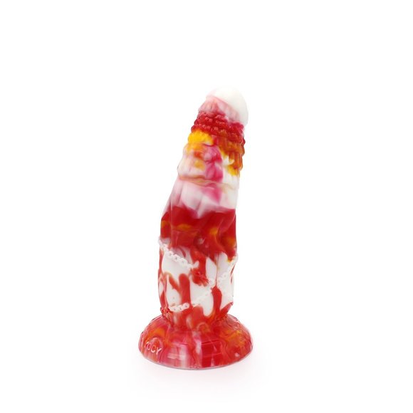 Chain Dildo 21 cm – Beastly Silicone Tie Dye Design