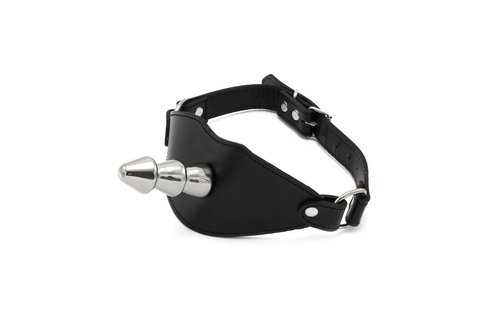 Ball Gag with Vac-U-Lock | Stainless Steel & Leather BDSM Toy