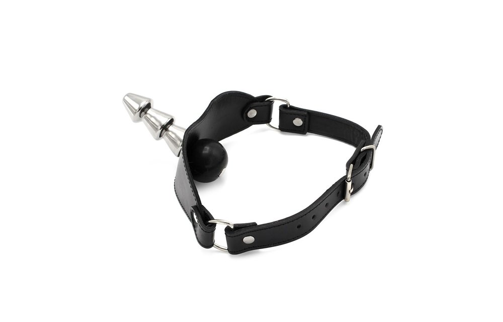 Ball Gag mit Vac-U-Lock | Edelstahl & Leder BDSM-Spielzeug