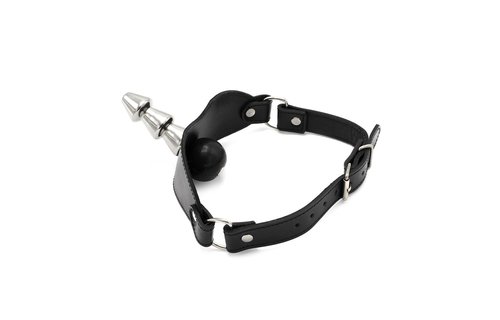 Ball Gag mit Vac-U-Lock | Edelstahl & Leder BDSM-Spielzeug