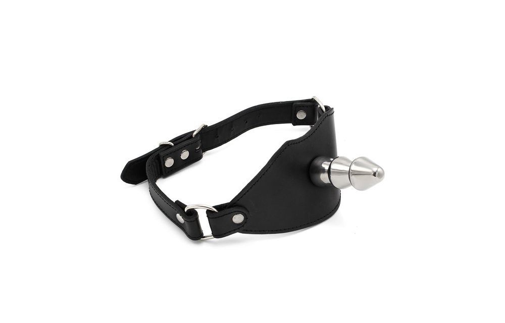 Ball Gag mit Vac-U-Lock | Edelstahl & Leder BDSM-Spielzeug