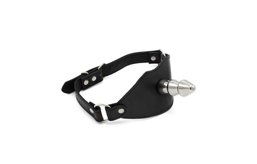 Ball Gag mit Vac-U-Lock | Edelstahl & Leder BDSM-Spielzeug
