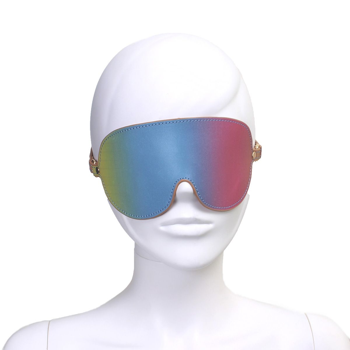 Rainbow Vegan PU Leather Blindfold | Durable & Comfortable