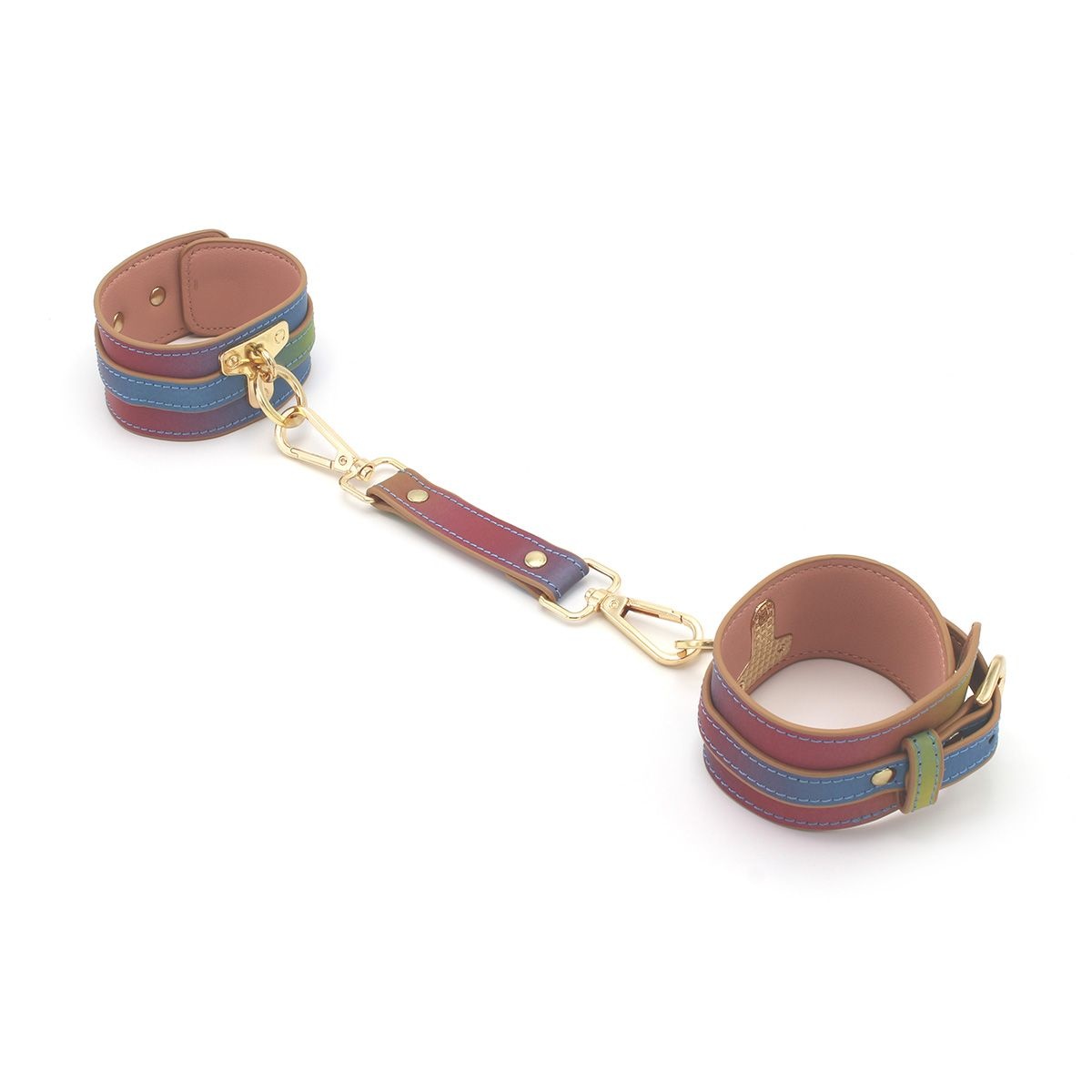 Ankle cuffs Rainbow Vegan PU Leather 19-26 cm