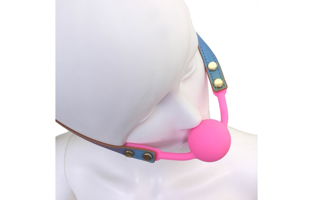 Ball Gag Rainbow Vegan PU Leather | Durable & Must-Have