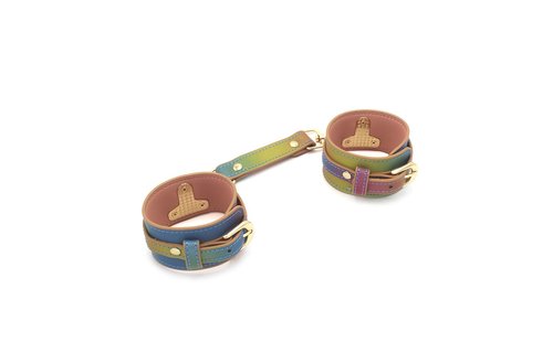 Regenboog Handboeien Vegan PU-Leer | Duurzaam & Stylish