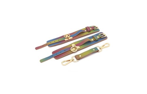 Rainbow Handcuffs Vegan PU Leather | Durable & Stylish