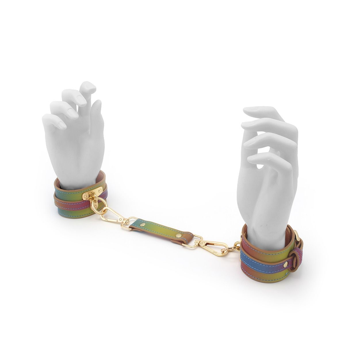 Rainbow Handcuffs Vegan PU Leather | Durable & Stylish