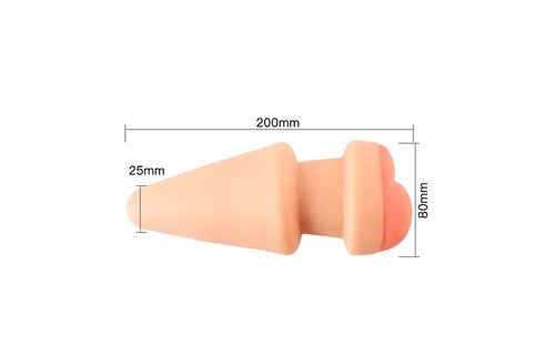 Masturbator Butt Plug 2-in-1 | Soft & User-friendly