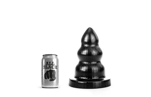 Butt Plug Triple Pleasure Black 21.5/26/30 cm – 3 Sizes