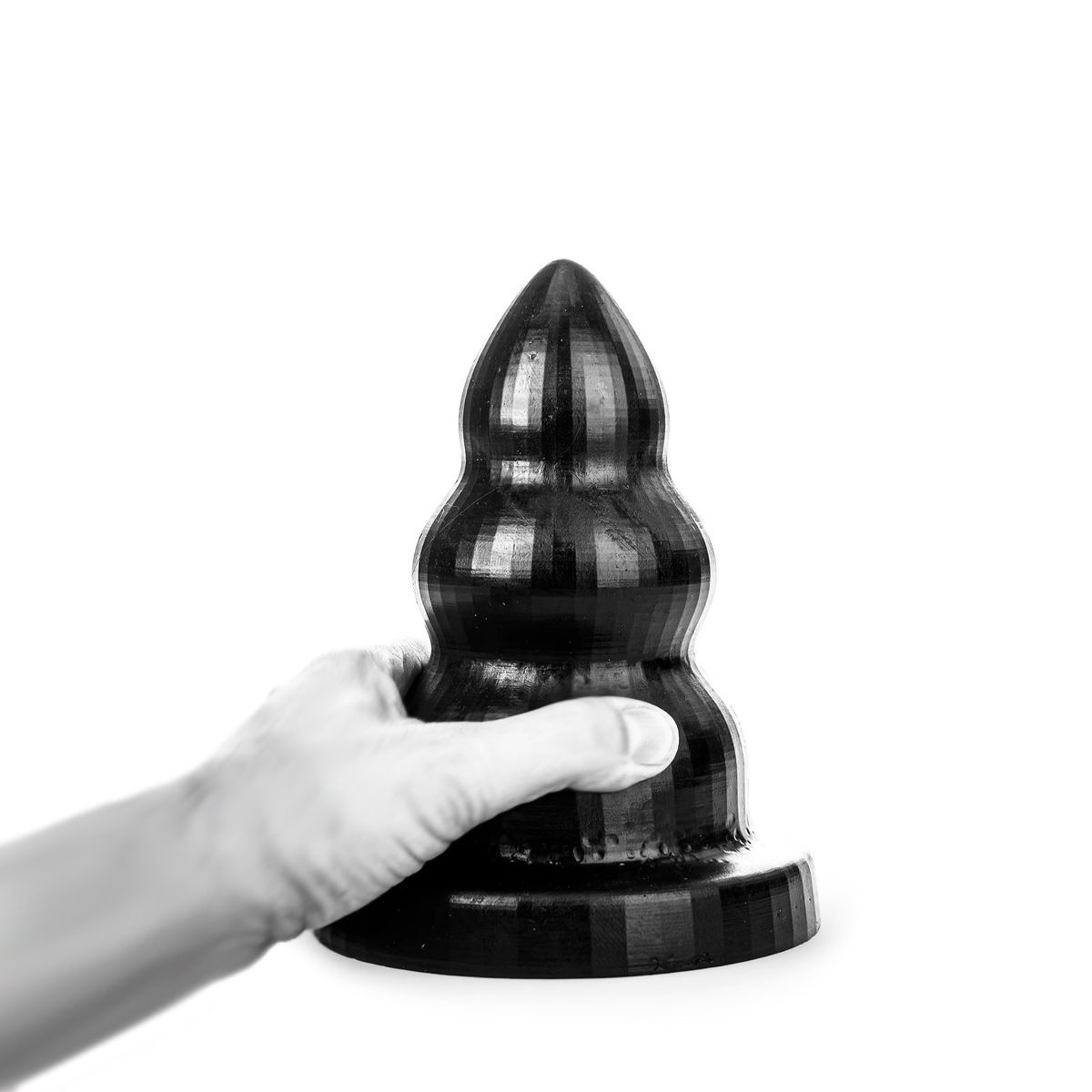 Buttplug Triple Pleasure Schwarz 21,5/26/30 cm – 3 Größen