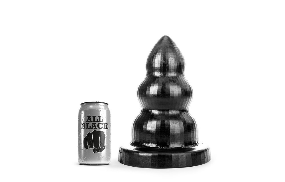 Butt Plug Triple Pleasure Black 21.5/26/30 cm – 3 Sizes