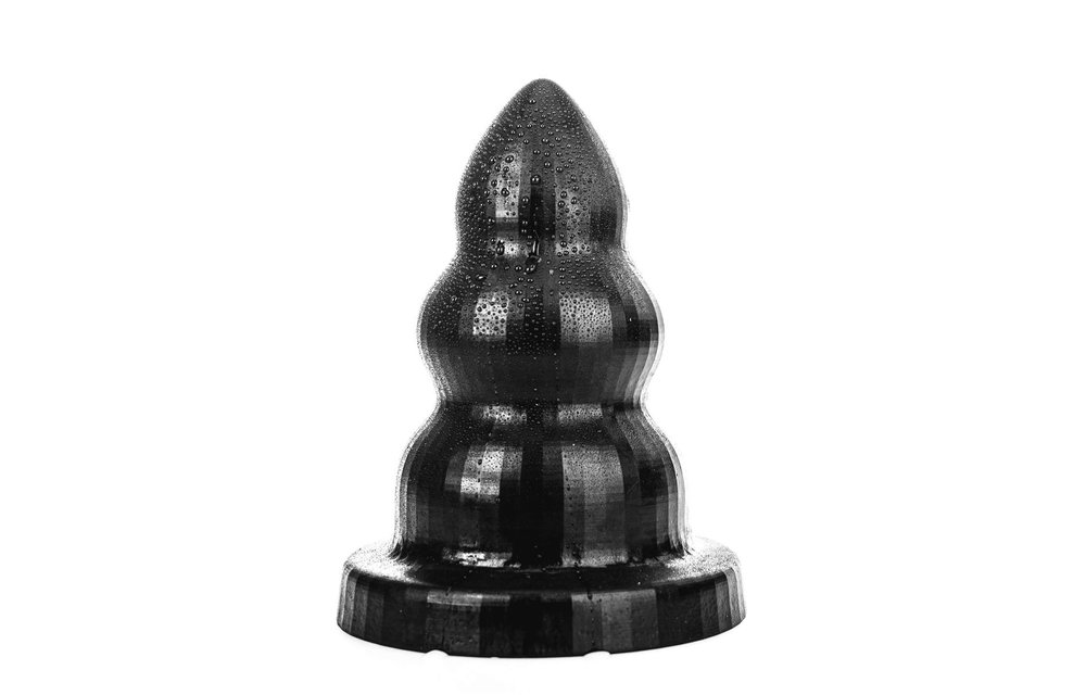 Buttplug Triple Pleasure Zwart 21,5/26/30 cm – 3 Maten