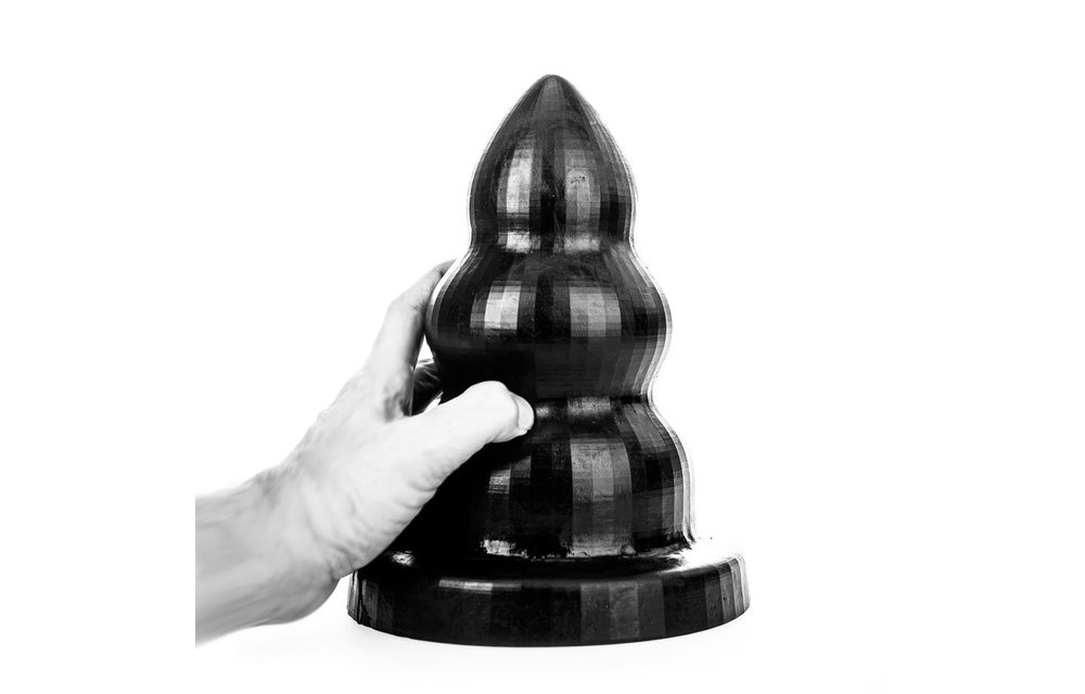 Butt Plug Triple Pleasure Black 21.5/26/30 cm – 3 Sizes