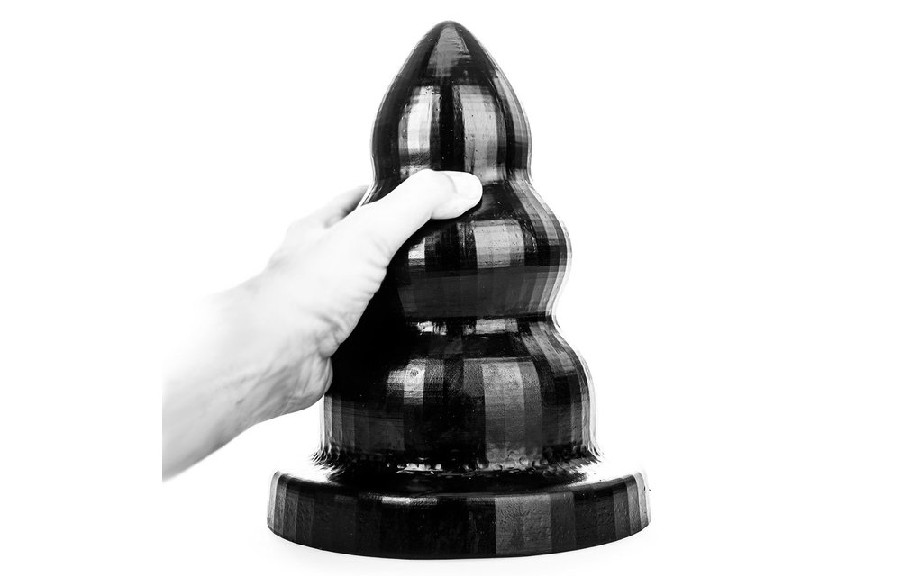 Buttplug Triple Pleasure Schwarz 21,5/26/30 cm – 3 Größen