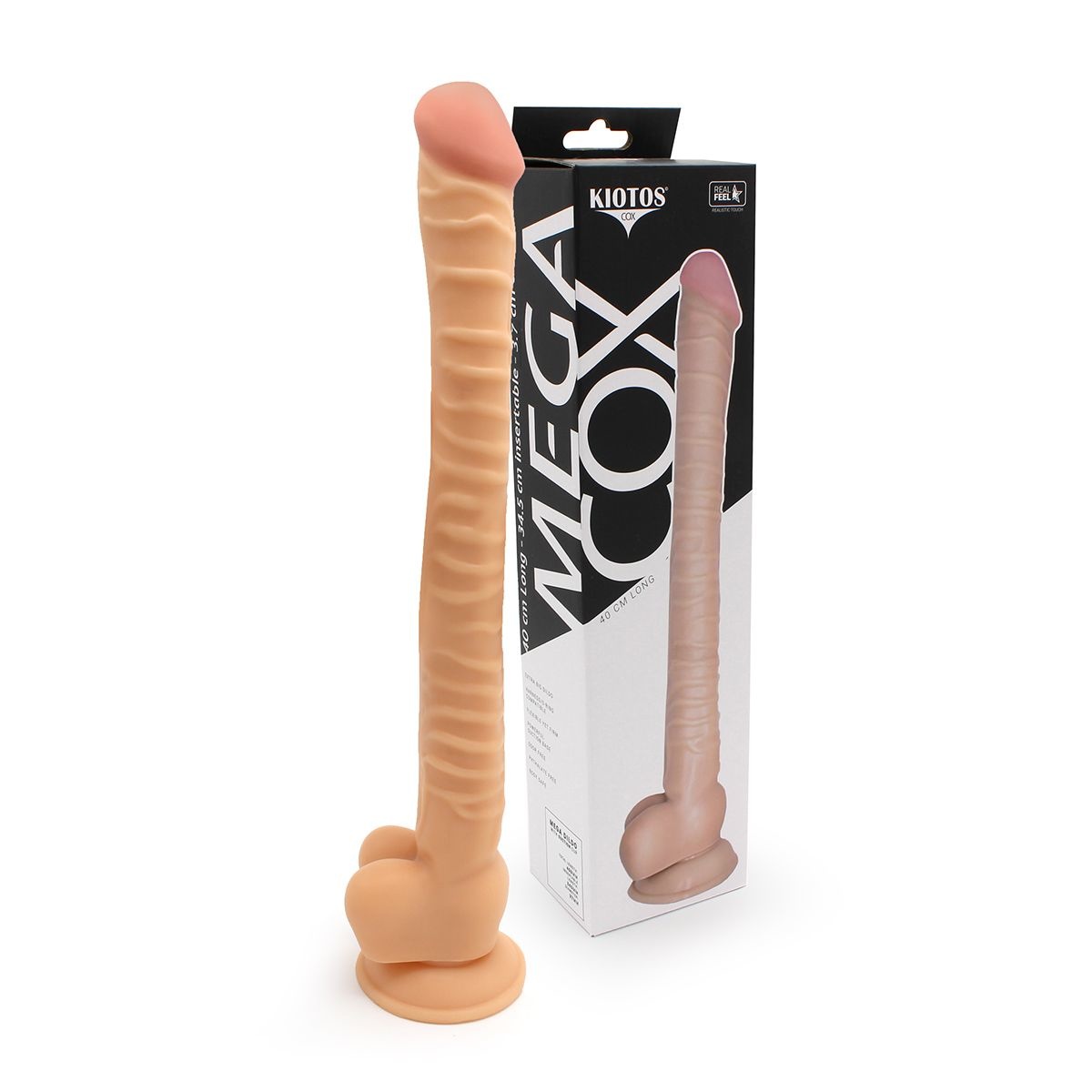 Dildo mit Saugnapf Mega 40 cm | Realistisch & Stark PVC