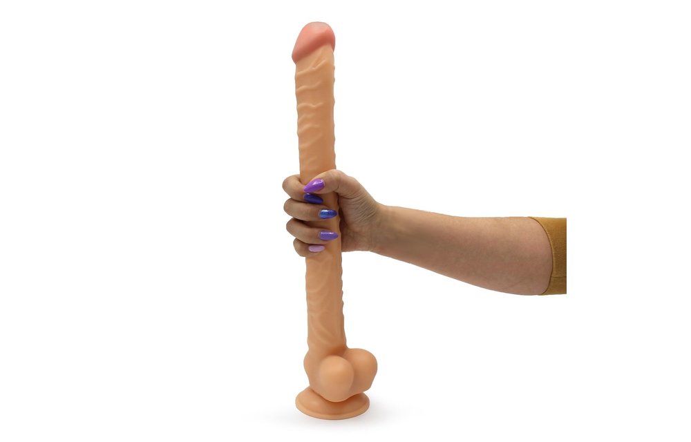 Dildo mit Saugnapf Mega 40 cm | Realistisch & Stark PVC