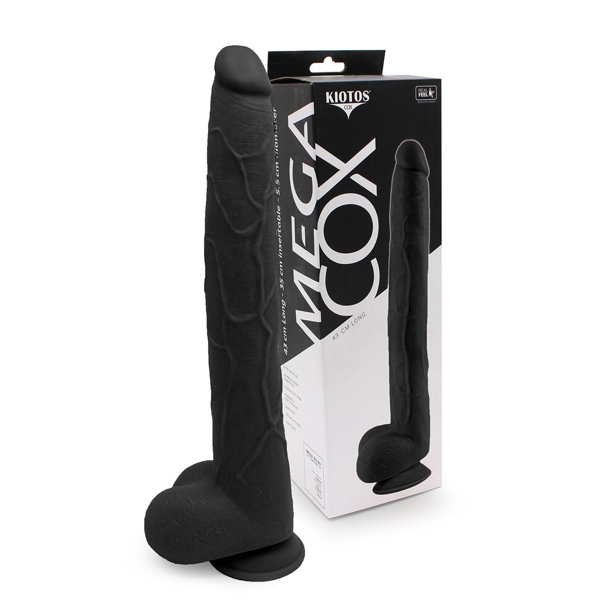 Kiotos COX Mega Dildo 43 cm mit starker Saugnapf | PVC
