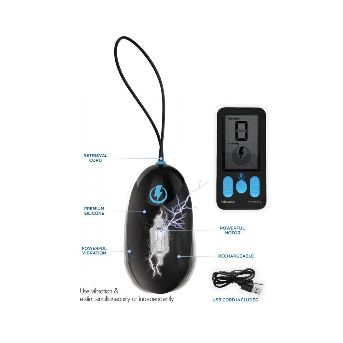 E-Stim Vibrating Egg with Remote Control