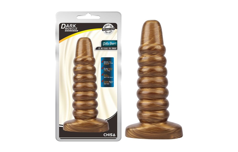 Dildo Gold Ditto Beers 23 x 6.2 cm