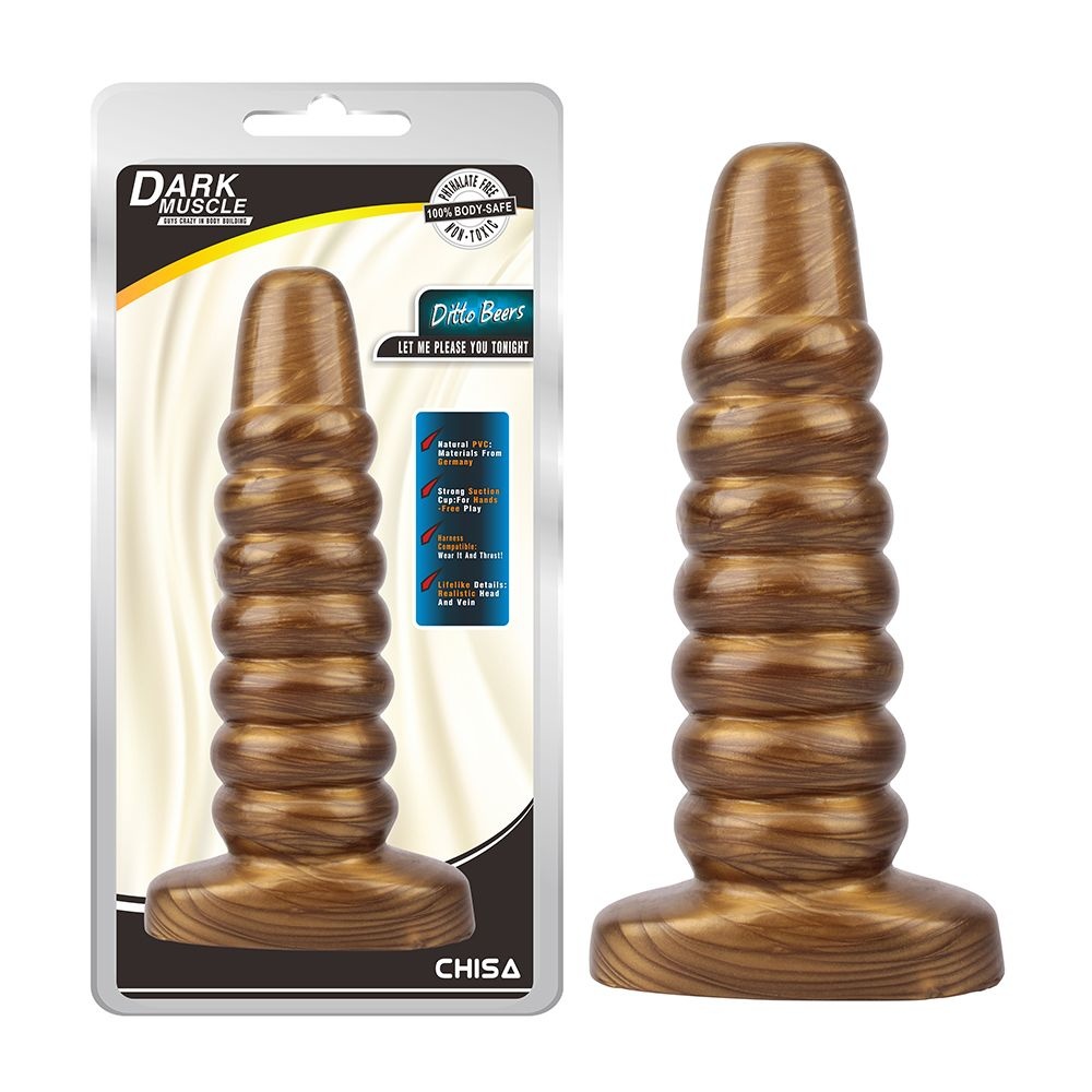 Dildo Gold Ditto Beers 23 x 6.2 cm