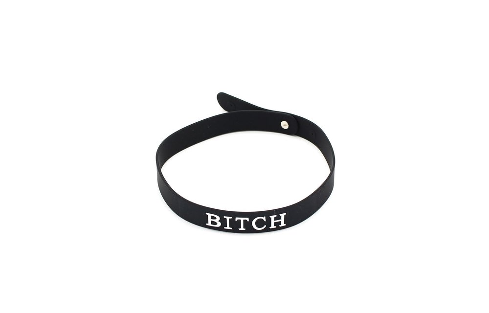 Silicone Collar BITCH, SLUT & SLAVE | Luxury Kiotos X