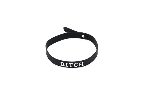 Silikonhalsband BITCH, SLUT & SLAVE | Luxus Kiotos X