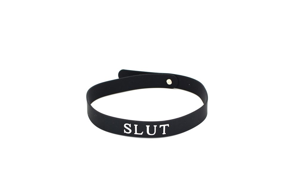 Silicone Collar BITCH, SLUT & SLAVE | Luxury Kiotos X