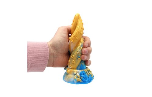 Dildo Monstar Beast 18,5 cm – Silikon, Tie-Dye & Saugnapf
