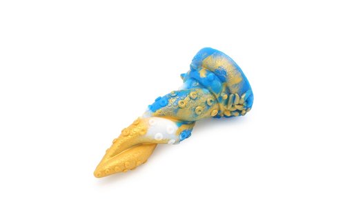 Dildo Monstar Beast 18,5 cm – Siliconen, Tie Dye & Zuignap