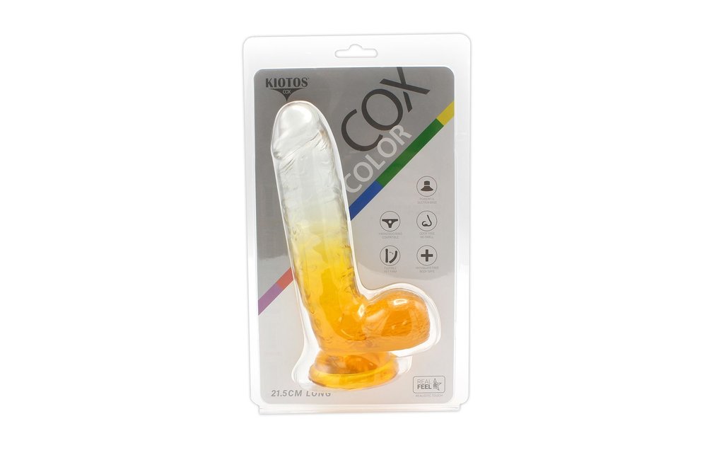 Colour Dildo with Suction Cup 21.5 cm | Strong & Realistic TPE