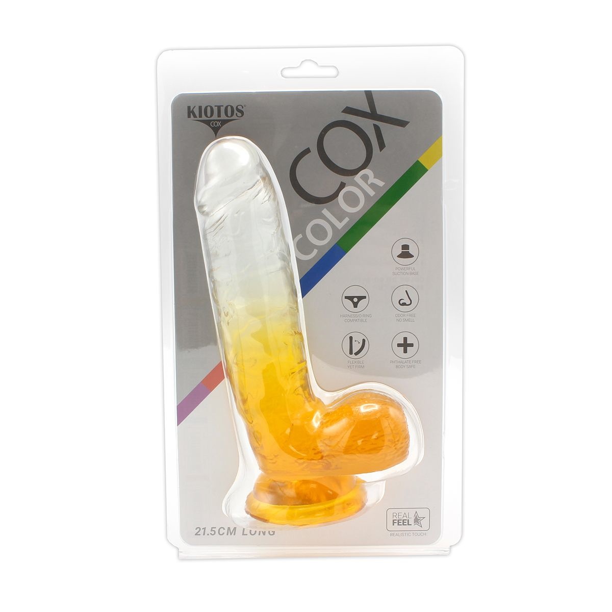 Dildo Color with Suction Cup 18.5 x 4 cm