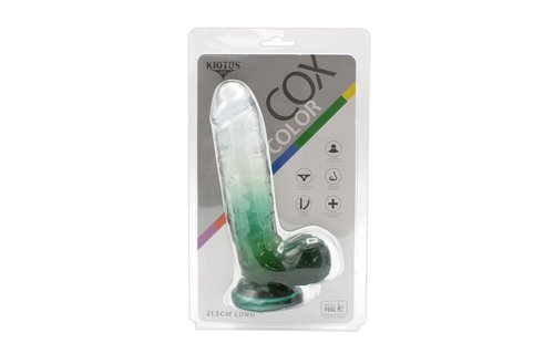 Dildo Color with Suction Cup 18.5 x 4 cm