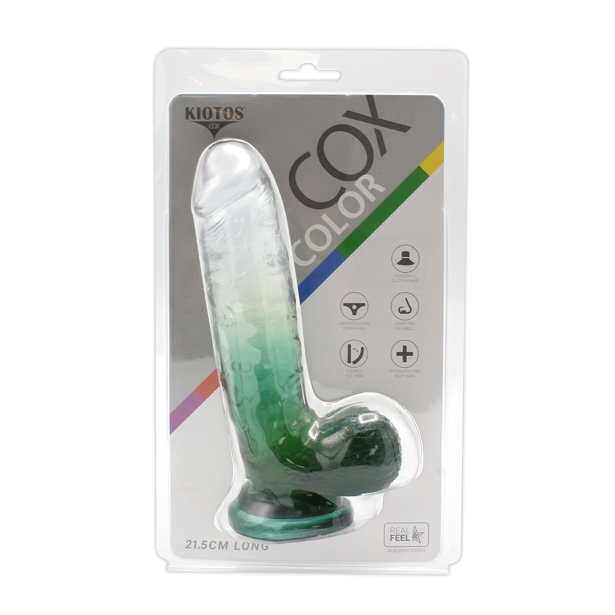 Dildo Color mit Saugnapf 18.5 x 4 cm