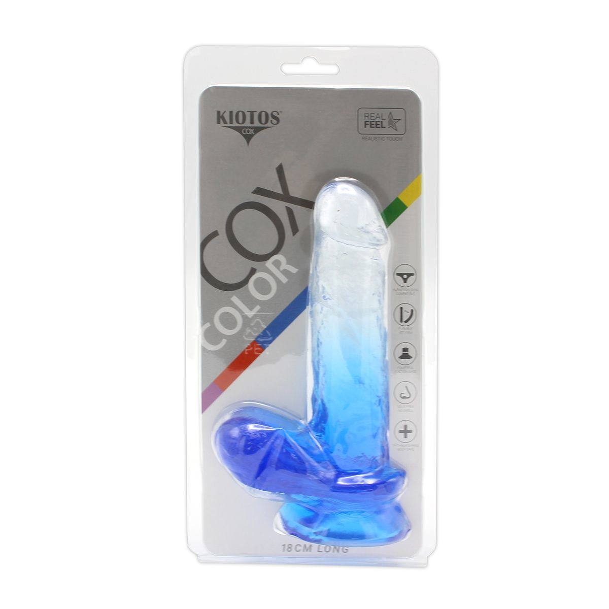 Dildo Color mit Saugnapf 18 x 4 cm