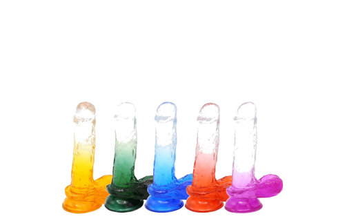 Dildo Color 18 cm met Zuignap - Sterk & Realistisch TPE