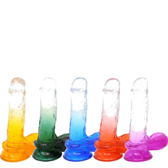 Dildo Color 18 cm mit Saugnapf | Kiotos COX Realistisch