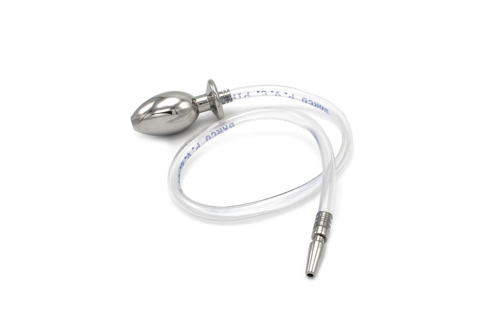 Penisplug Piss to Ass Plug | Roestvrijstalen Speeltje 72cm