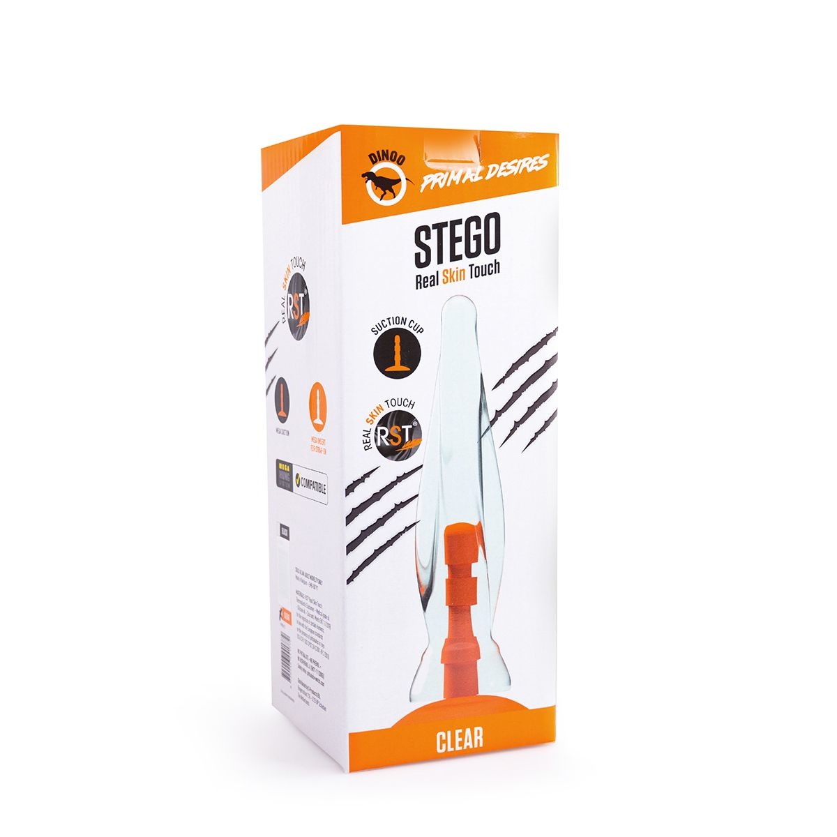 Dildo Dinoo Primal Stego 33 cm – Extra groß, realistisch, Saugnapf