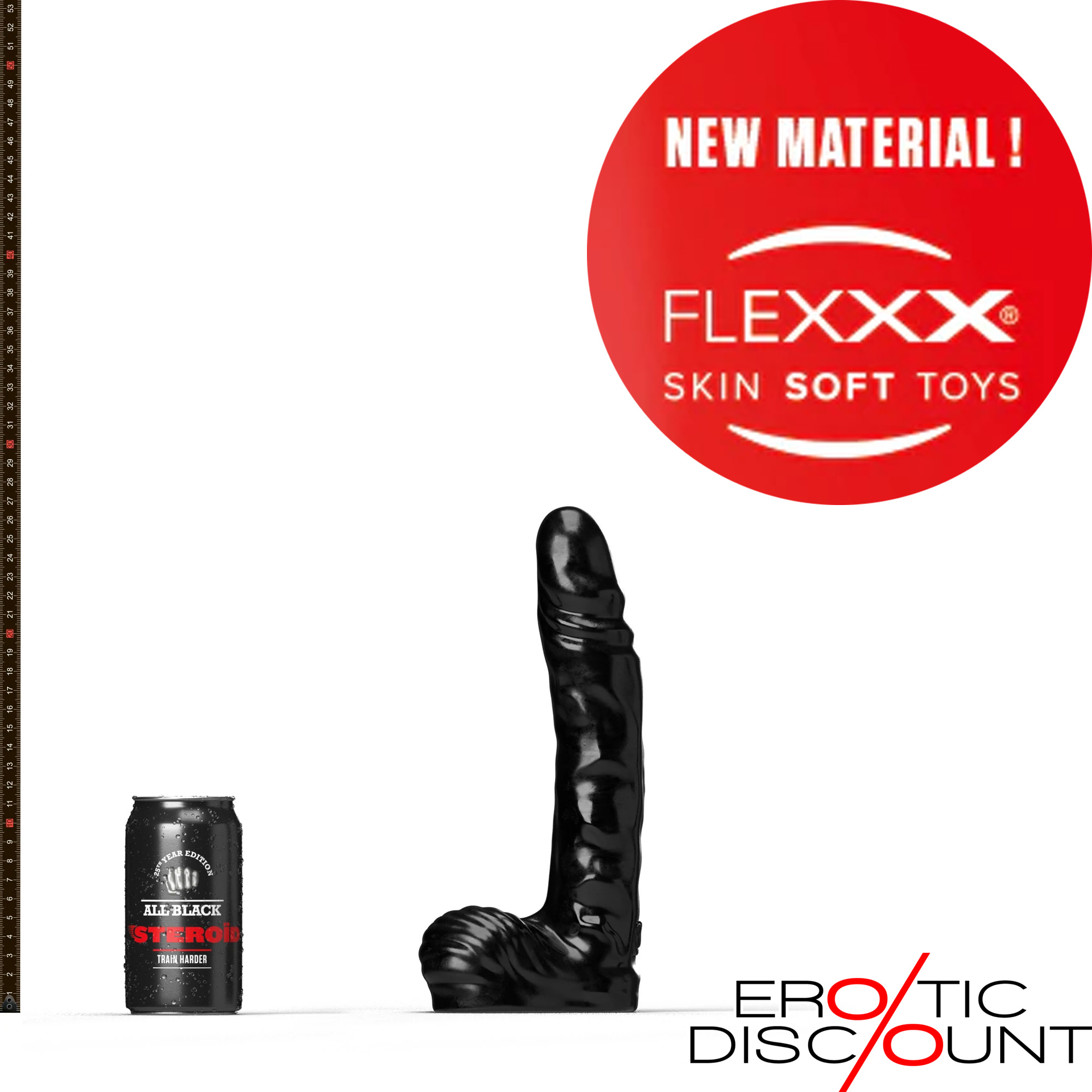 All Black Steroid Anaal Dildo The Jock 27 x 5 cm