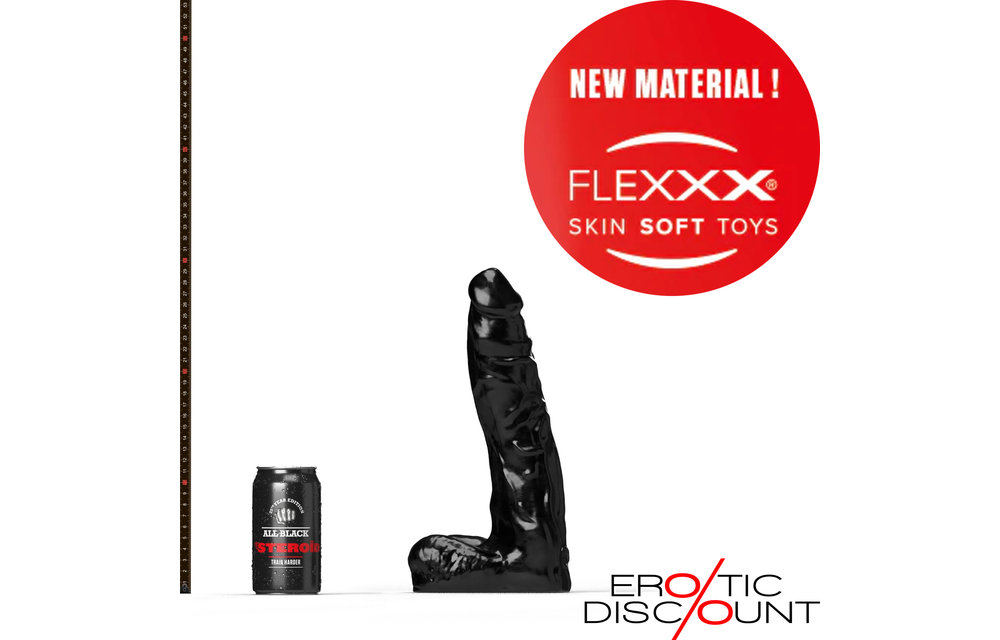 All Black Steroid Anaal Dildo The Coach 30 x 5.7 cm