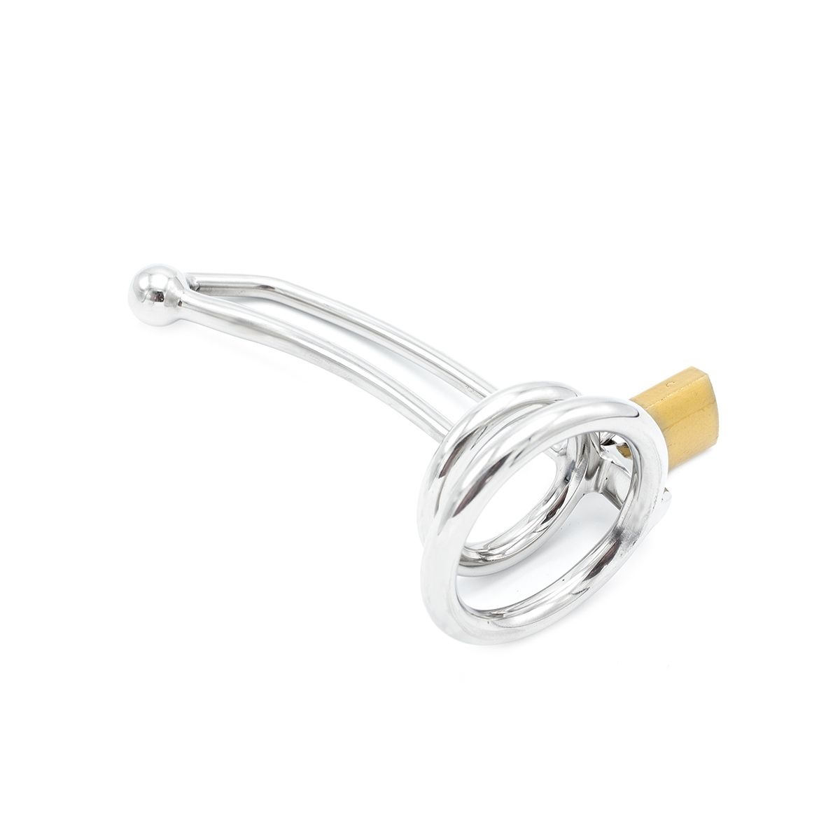 Penisschloss mit hohlem, gebogenem Penis Stick