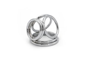 Quadruple Cock & Ball Ring