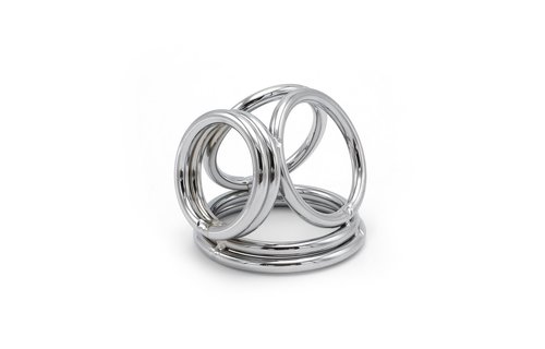 Quadruple Cock & Ball Ring