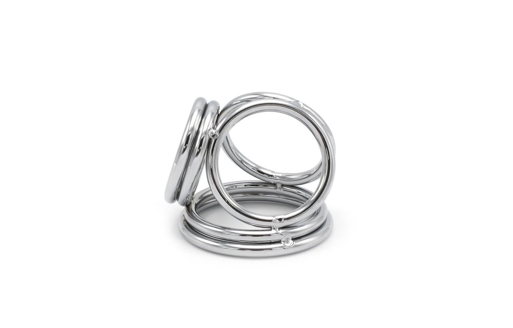 Viervoudige Cock & Ball Ring - Extra Stimulatie & Erectie