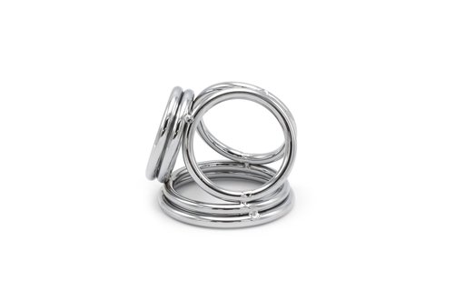 Quadruple Cock & Ball Ring